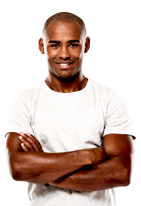 Man holding cards